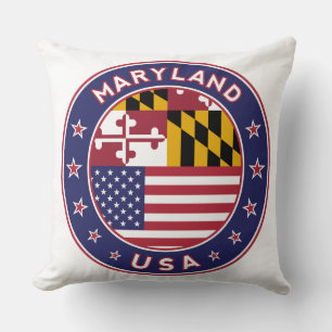 Maryland, Maryland sticker, phone case, bag Cushion