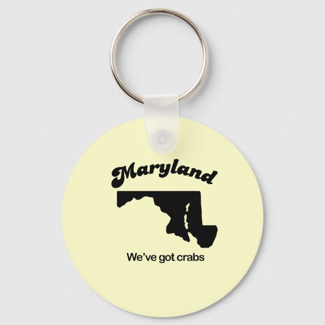 Maryland Motto - We have crabs Key Ring (Front)