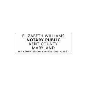 Maryland Notary Public  Self-inking Stamp