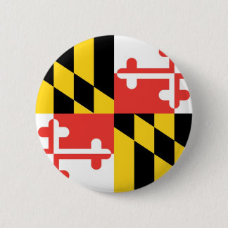 Maryland  Official State Flag 6 Cm Round Badge
