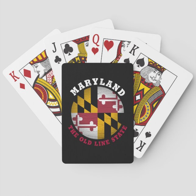MARYLAND OLD LINE STATE FLAG PLAYING CARDS (Back)