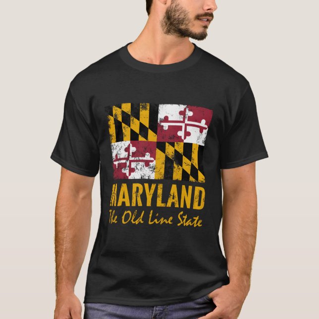 Maryland Old Line State Flag T-Shirt (Front)