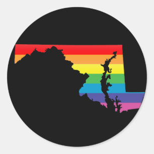maryland pride. classic round sticker