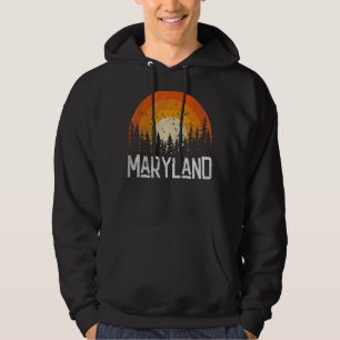 Maryland   Retro Style Vintage 70s 80s Men Women   Hoodie