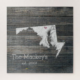 Maryland Rustic State Puzzle