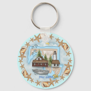 Maryland Shells Lighthouse  keychain