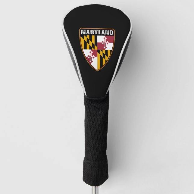 Maryland Shield Golf Head Cover (Front)