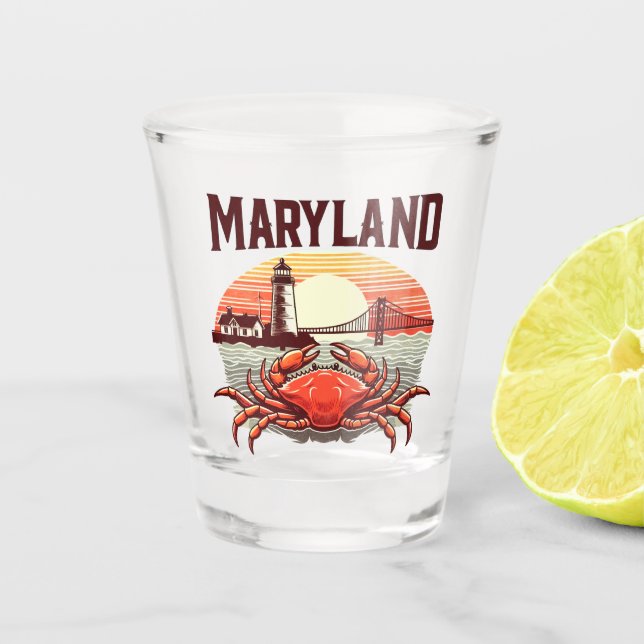 Maryland Shot Glass (Front)