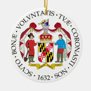 Maryland sign ceramic ornament