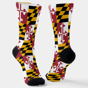 Maryland socks, Maryland Flag, patriotic Socks