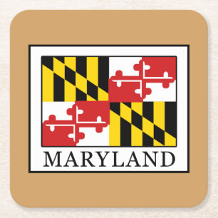 Maryland Square Paper Coaster