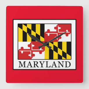 Maryland Square Wall Clock