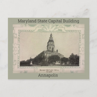 Maryland State Capital Building 1908 Postcard