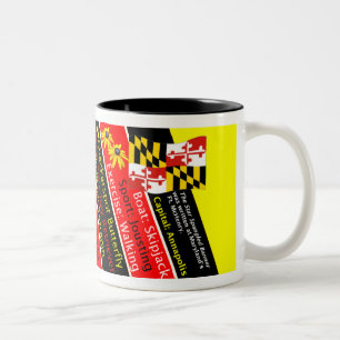 Maryland State Facts Two-Tone Coffee Mug