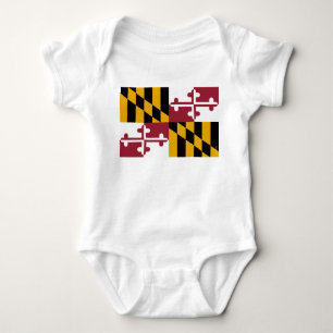 Maryland State Flag Baby Bodysuit