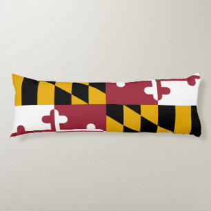 Maryland State Flag Body Cushion