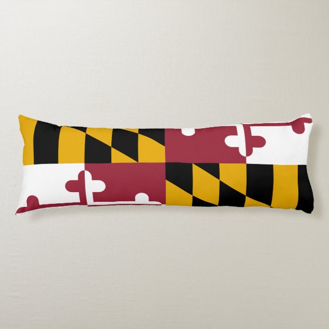Maryland State Flag Body Cushion (Front)