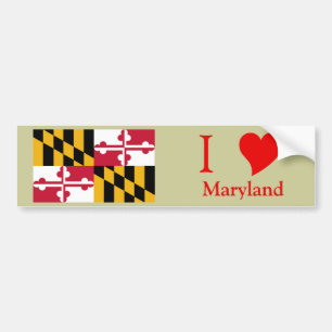 Maryland State Flag Bumper Sticker