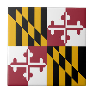 Maryland State Flag Ceramic Tile