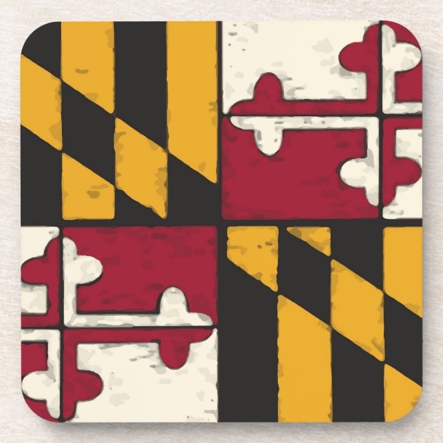 Maryland State Flag  Coaster (Front)