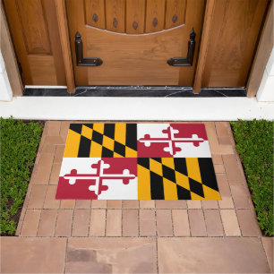 Maryland State Flag Colours Decor Doormat