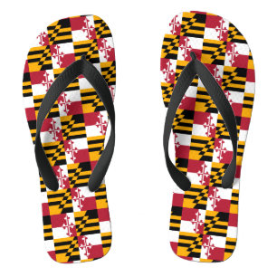 Maryland State Flag Colours Display Thongs
