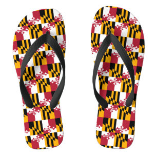 Maryland State Flag Colours Display Thongs