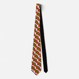 Maryland State Flag Colours Tie