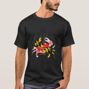 Maryland State Flag Crab Pride Annapolis Baltimore T-Shirt