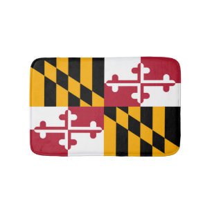 Maryland State Flag Custom Design Bath Mat