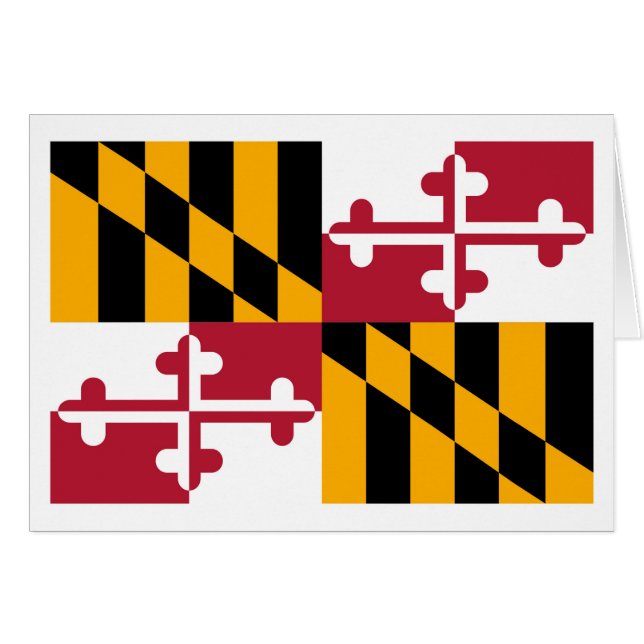 Maryland State Flag Design (Front Horizontal)