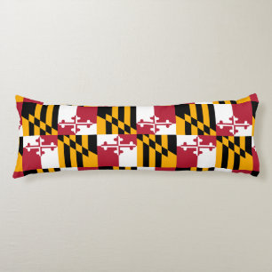Maryland State Flag Design Accent Body Cushion