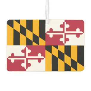 Maryland State Flag Design Car Air Freshener
