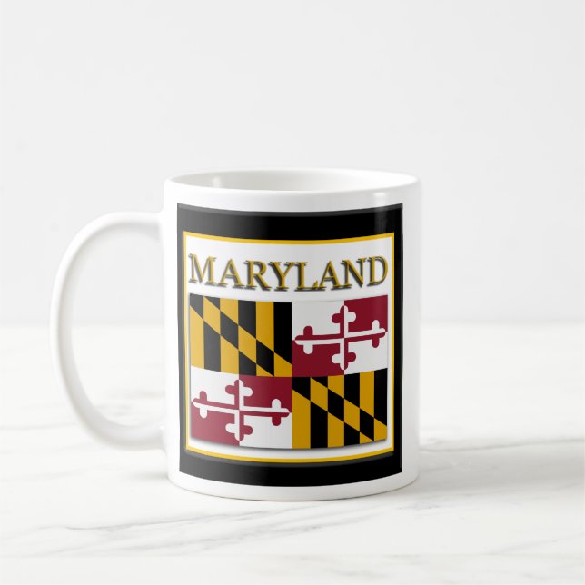 Maryland State Flag Design Coffee Mug (Left)