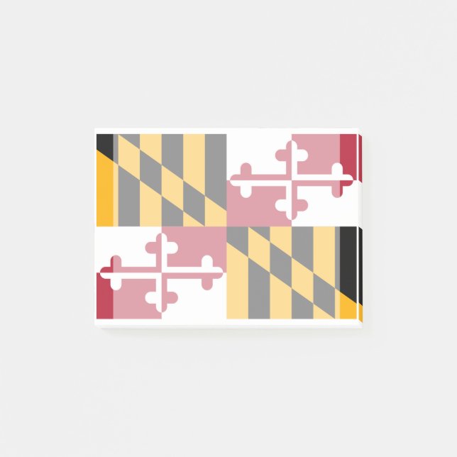 Maryland State Flag Design Decor Post-it Notes (Front)