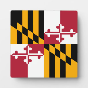 Maryland State Flag Design Decoration Plaque