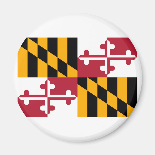Maryland State Flag Design Magnet (Front)