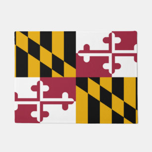 Maryland State Flag Door Matt Doormat