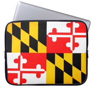 Maryland State Flag Laptop Case