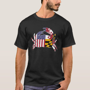Maryland State Flag Long Sleeve  Maryland Day T-Shirt