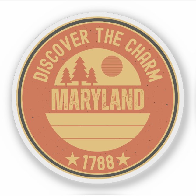 Maryland State Flag - MD Crab Souvenir (Front)