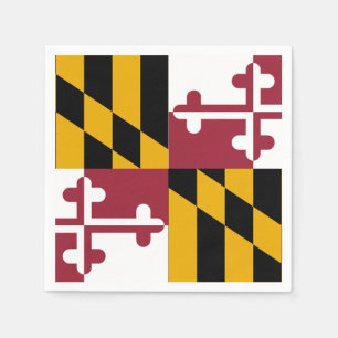 Maryland State Flag Napkin