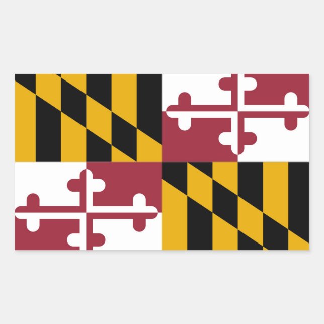 Maryland State flag Rectangular Sticker (Front)