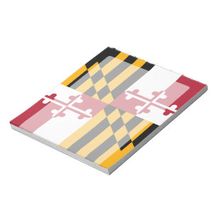 Maryland State Flag Stylish Display Notepad