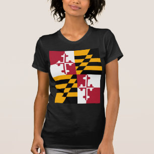 Maryland State Flag Stylish T-Shirt