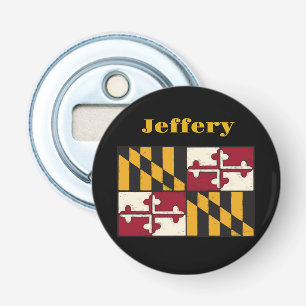 Maryland State Flag Swag Merchandise  Bottle Opener