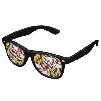Maryland State Flag Swag Party Eyewear Sunglasses 