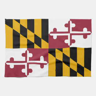 Maryland State Flag Tea Towel