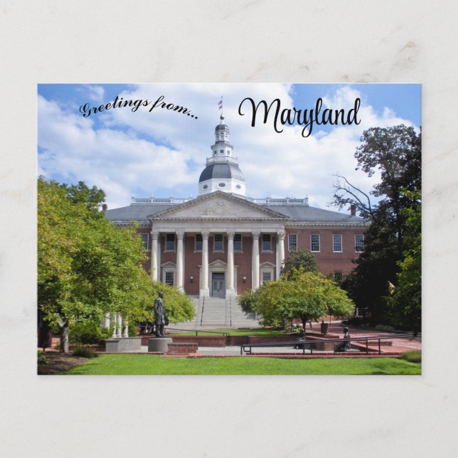 Maryland State House in Annapolis Maryland Postcar Postcard (Front)