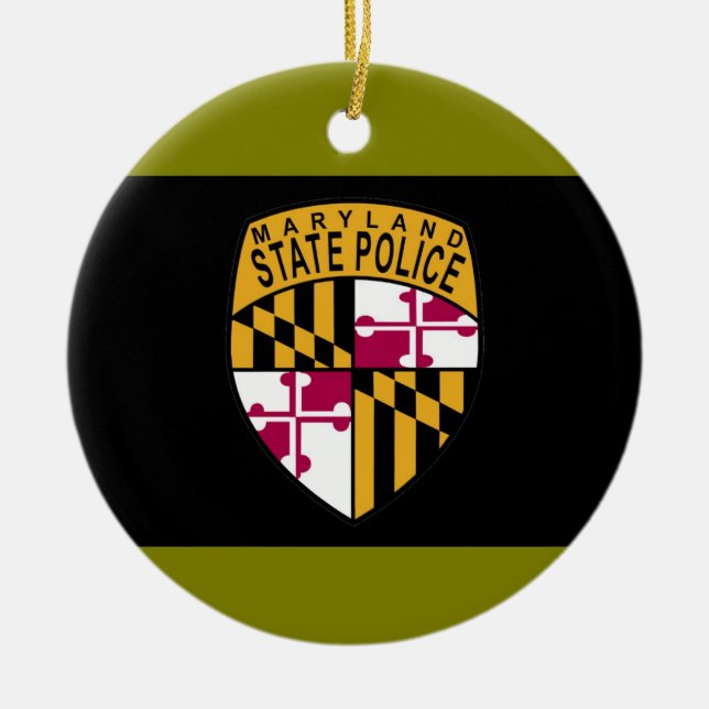 Maryland State Police Ornament (Front)